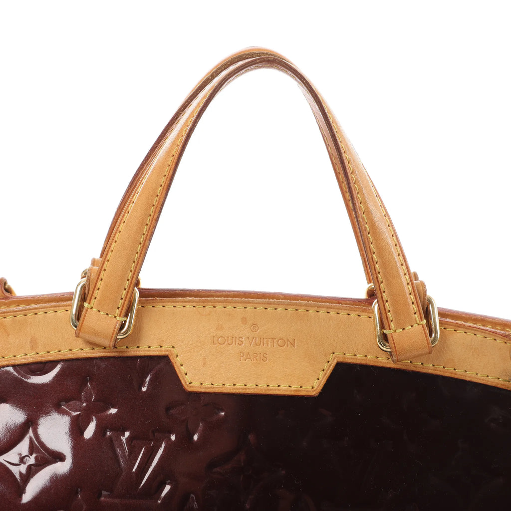 Louis Vuitton Blair MM Vernis 2Way Handbag in Amarante M91690