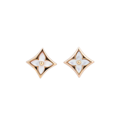 Boucles d'oreilles Louis Vuitton Blossom Puz Star Nakre Shells 750(PG) 3,7 g 464622 A08710