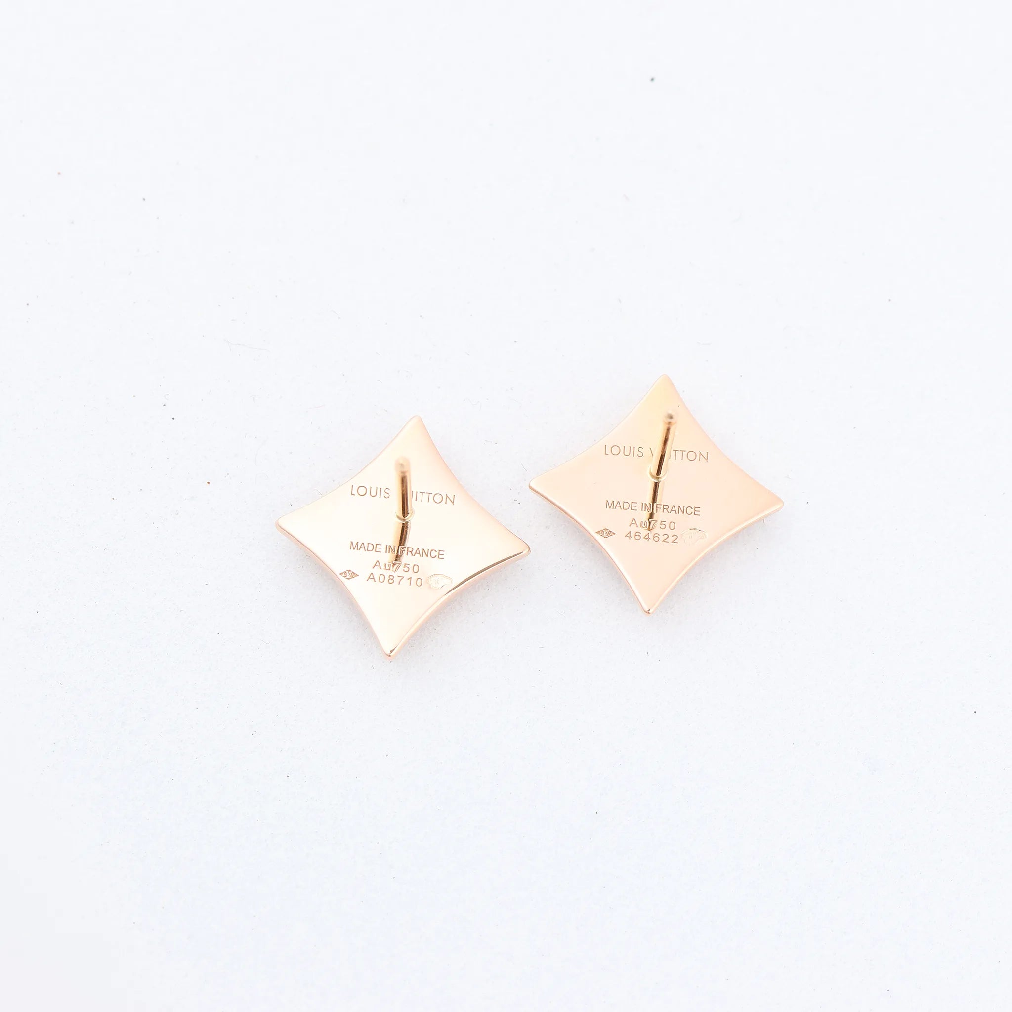Louis Vuitton Blossom Puz Star Nakre Shells Earrings 750(PG) 3.7g 464622 A08710