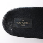 Louis Vuitton Breezy line 19-year Monogram Suede x Sheepskin Boots in Black CL0169, Size 38 EU