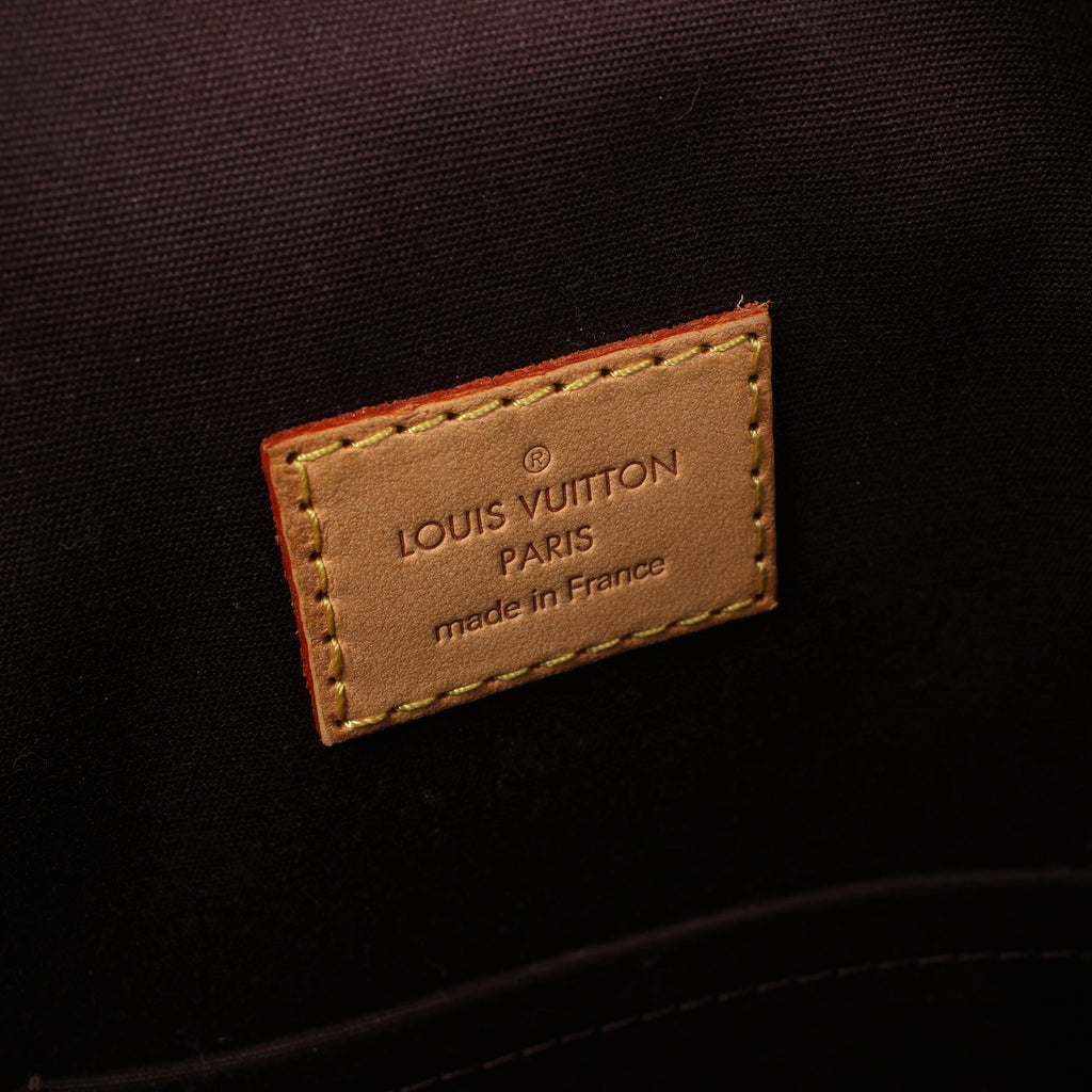 Louis Vuitton Brentwood Vernis Leather Tote Shoulder Bag in Amarante Purple M91994