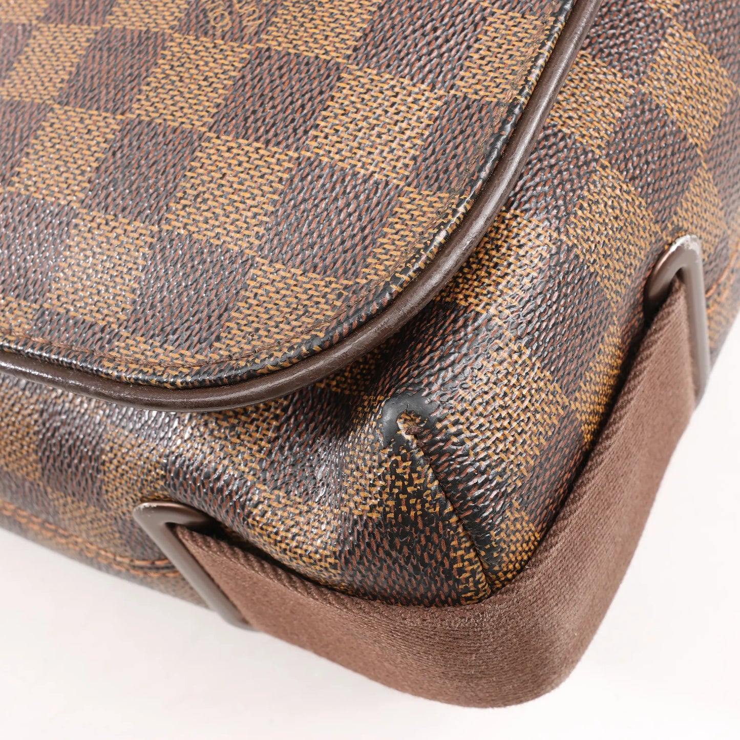 Louis Vuitton Damier Ebene Brooklyn MM Crossbody Bag in Brown N51211