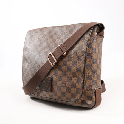 Louis Vuitton Damier Ebene Brooklyn MM Crossbody Bag in Brown N51211