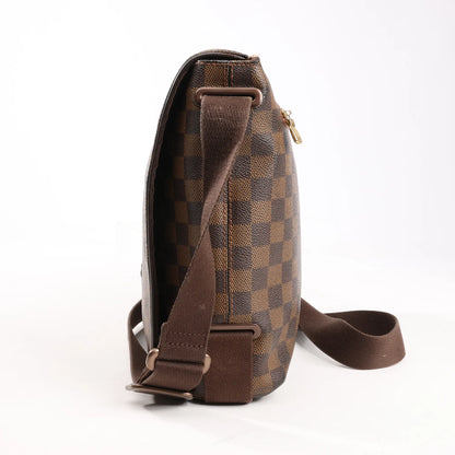 Louis Vuitton Damier Ebene Brooklyn MM Crossbody Bag in Brown N51211