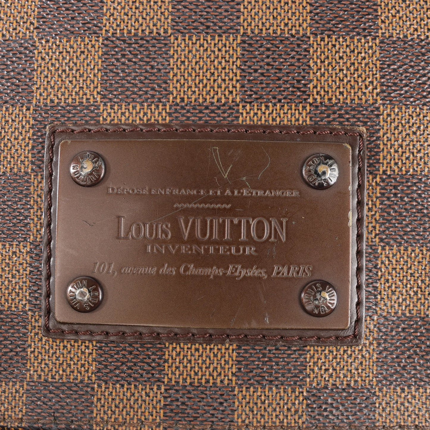 Louis Vuitton Damier Ebene Brooklyn MM Crossbody Bag in Brown N51211