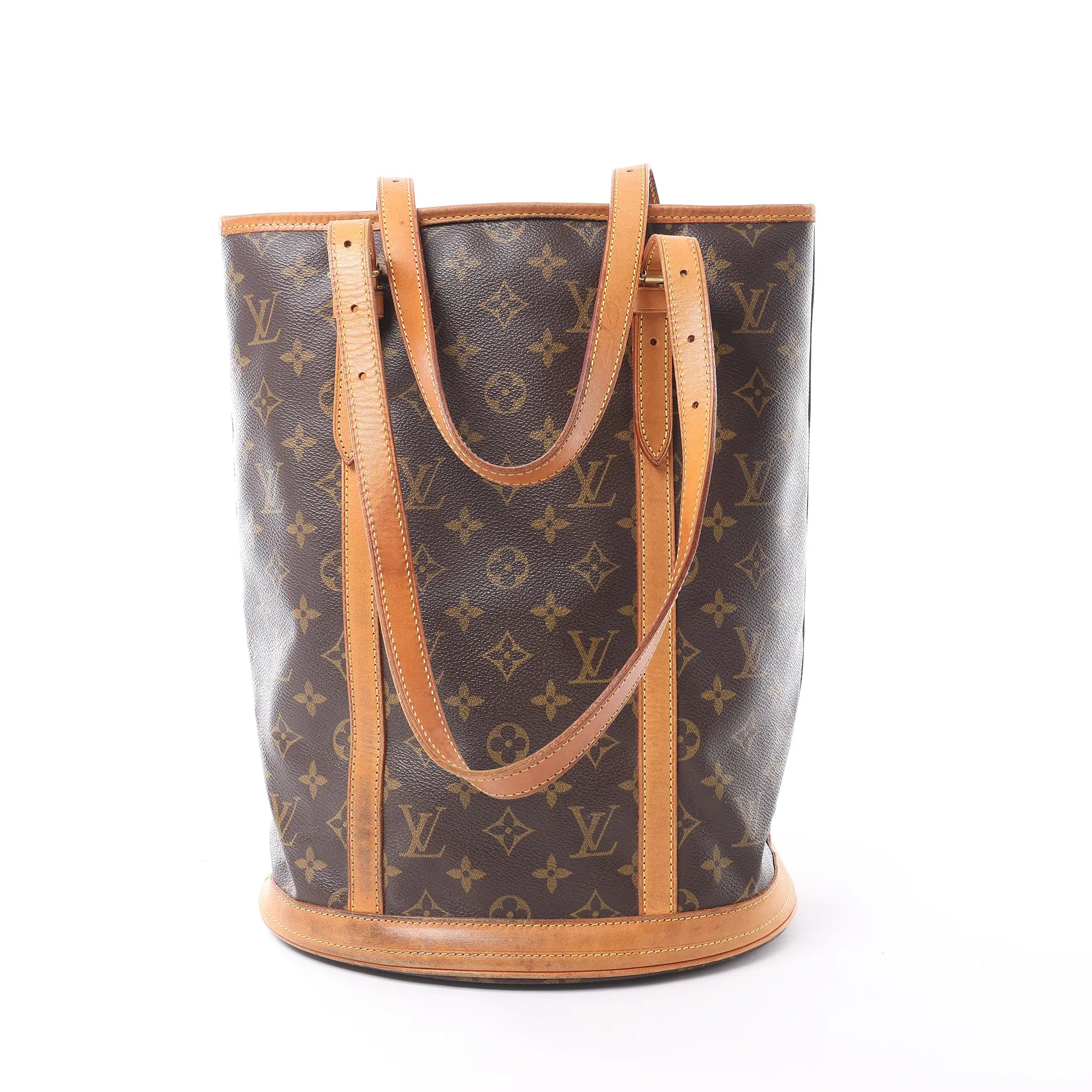 Louis Vuitton Bucket GM Monogram Canvas Shoulder Bag in Brown M42236