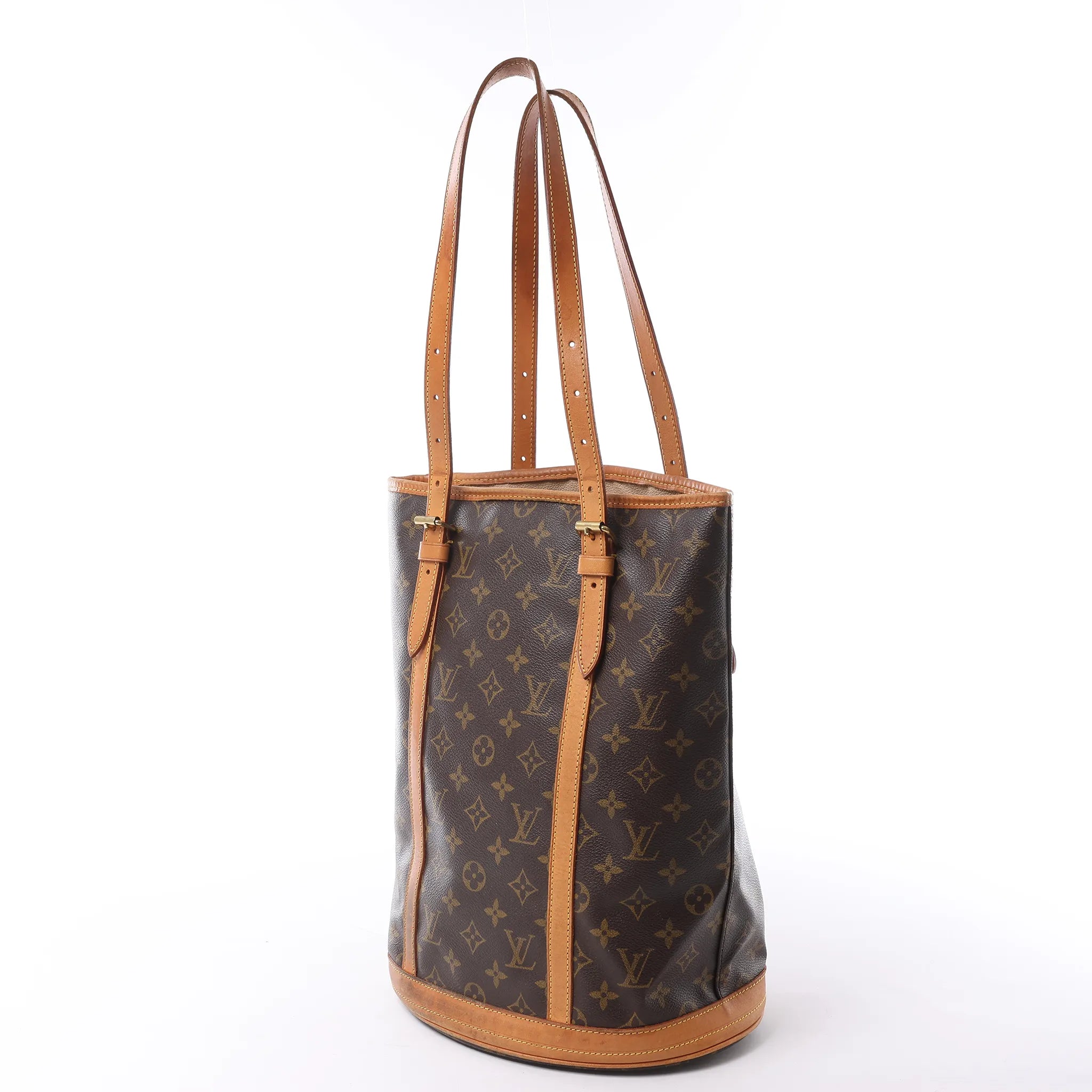 Louis Vuitton Bucket GM Monogram Canvas Shoulder Bag in Brown M42236