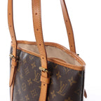 Louis Vuitton Bucket GM Monogram Canvas Shoulder Bag in Brown M42236