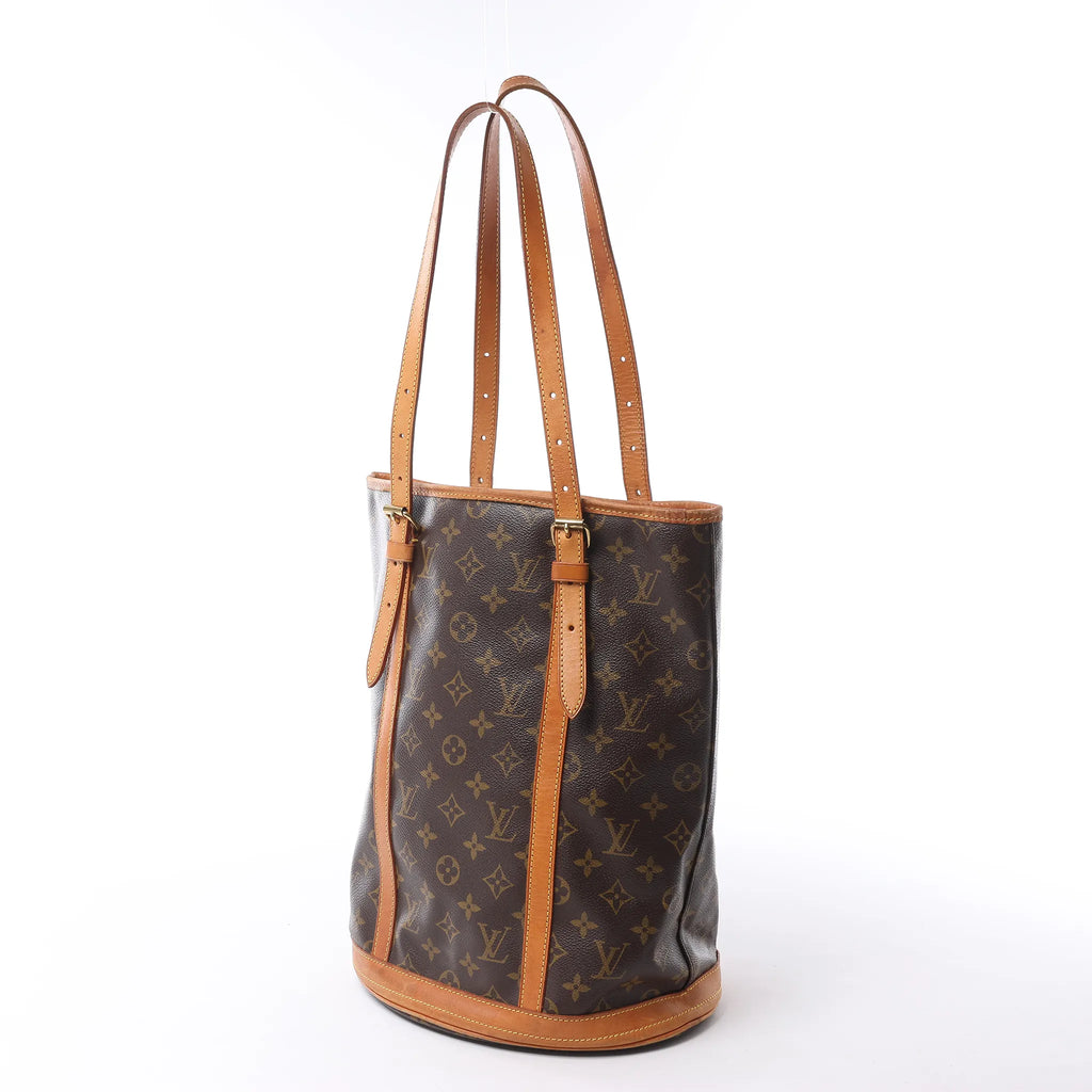 Louis Vuitton Bucket GM Monogram Canvas Shoulder Bag in Brown M42236