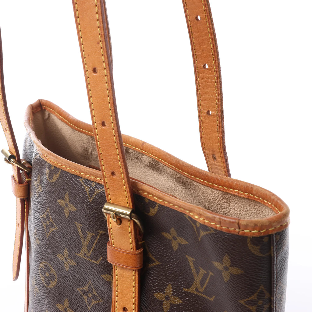 Louis Vuitton Bucket GM Monogram Canvas Shoulder Bag in Brown M42236