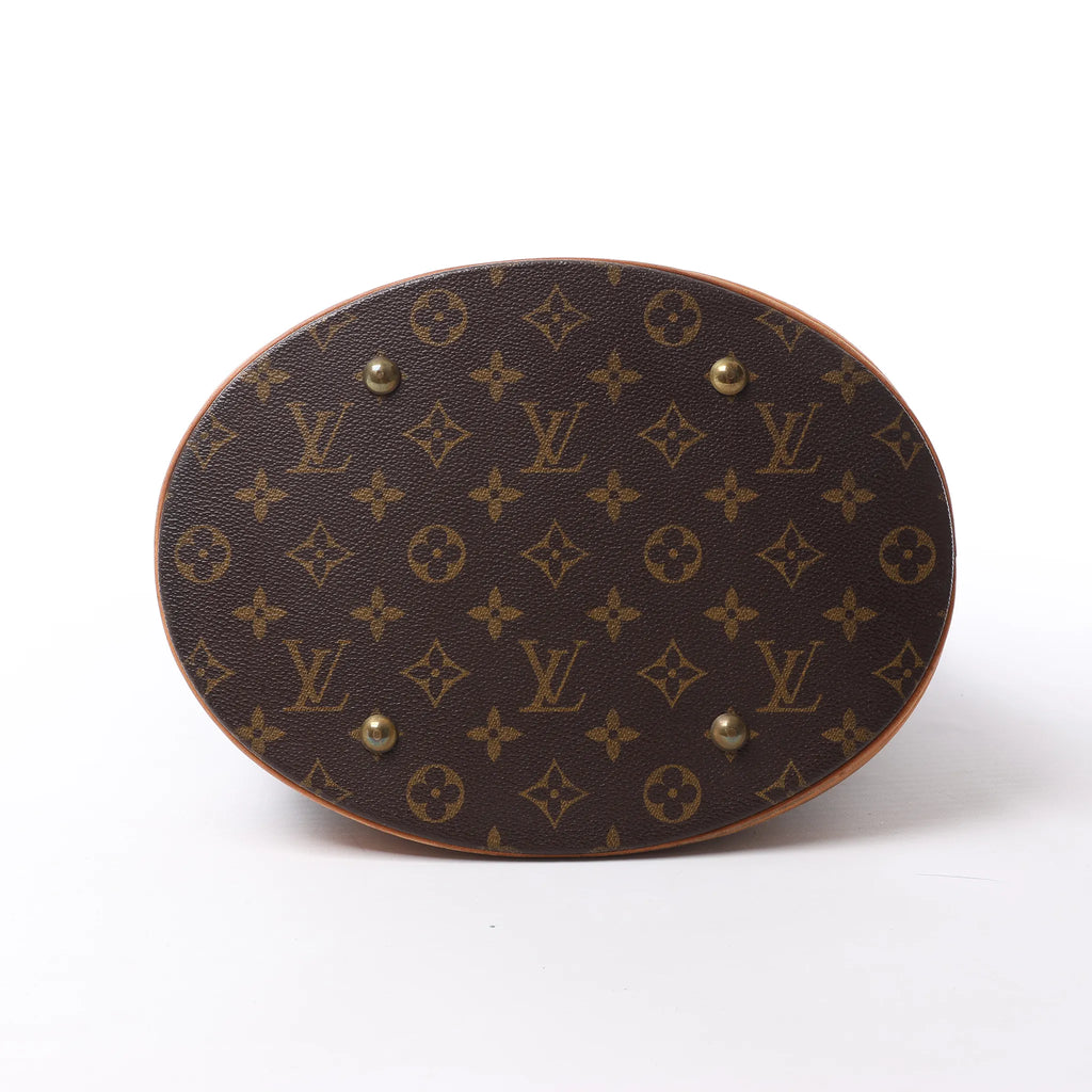 Louis Vuitton Bucket GM Monogram Canvas Shoulder Bag in Brown M42236