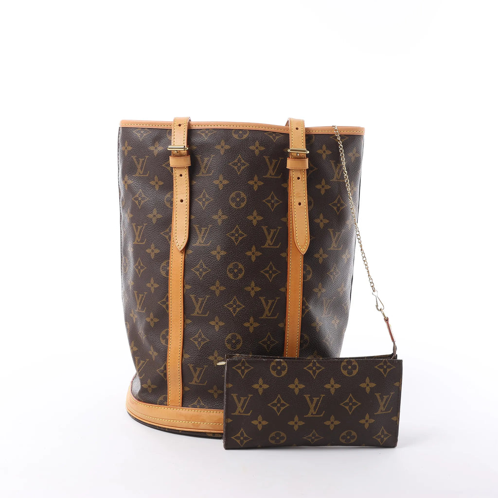 Louis Vuitton Bucket GM Monogram Canvas Shoulder Bag in Brown M42236