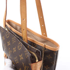 Louis Vuitton Bucket GM Monogram Canvas Shoulder Bag in Brown M42236
