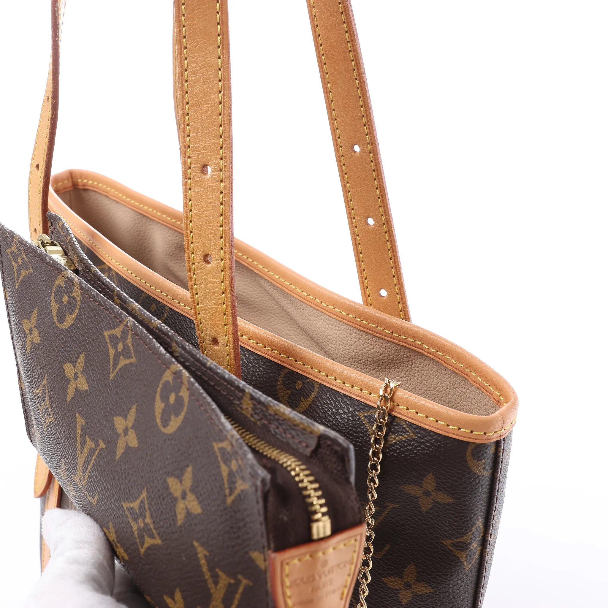 Louis Vuitton Bucket GM Monogram Canvas Shoulder Bag in Brown M42236