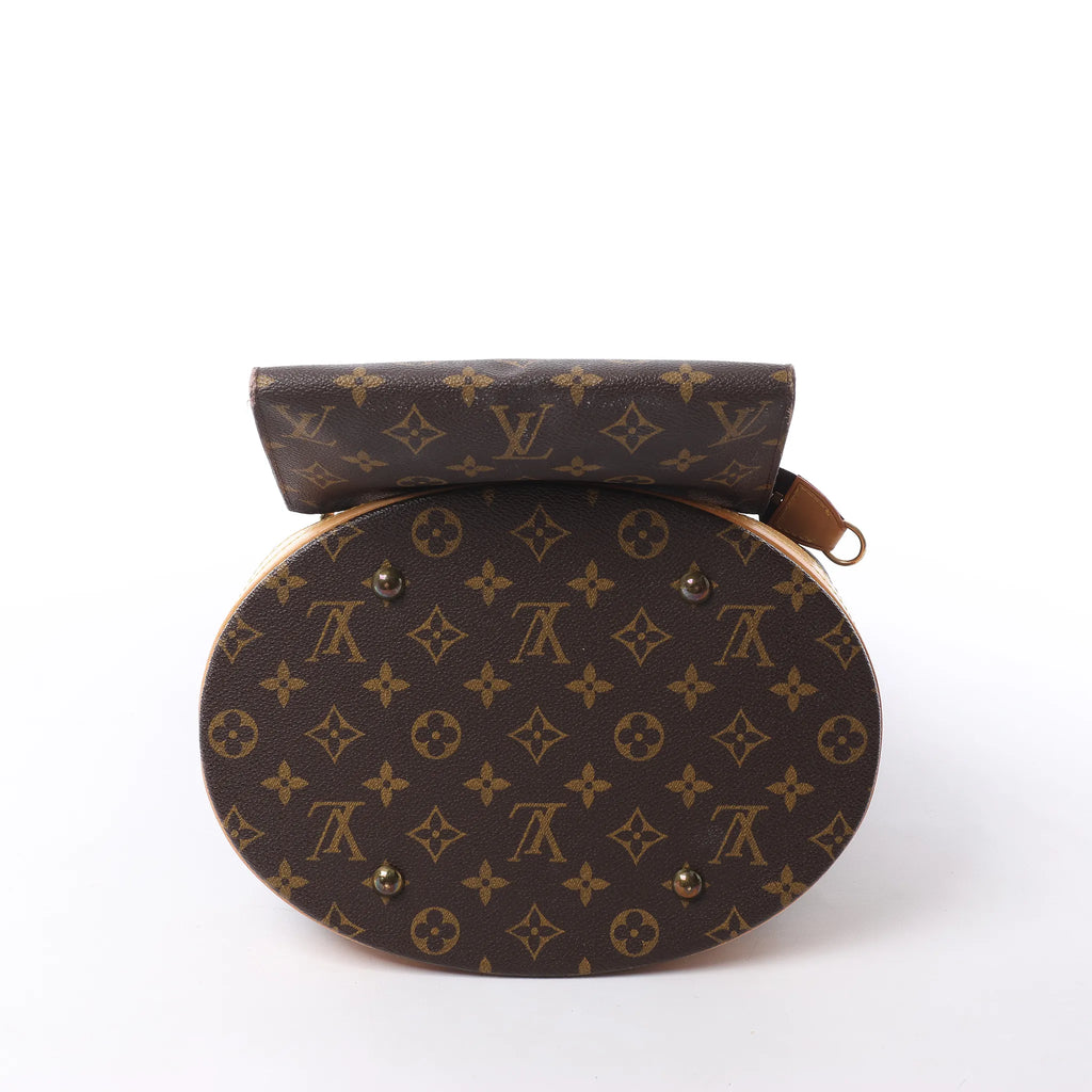 Louis Vuitton Bucket GM Monogram Canvas Shoulder Bag in Brown M42236