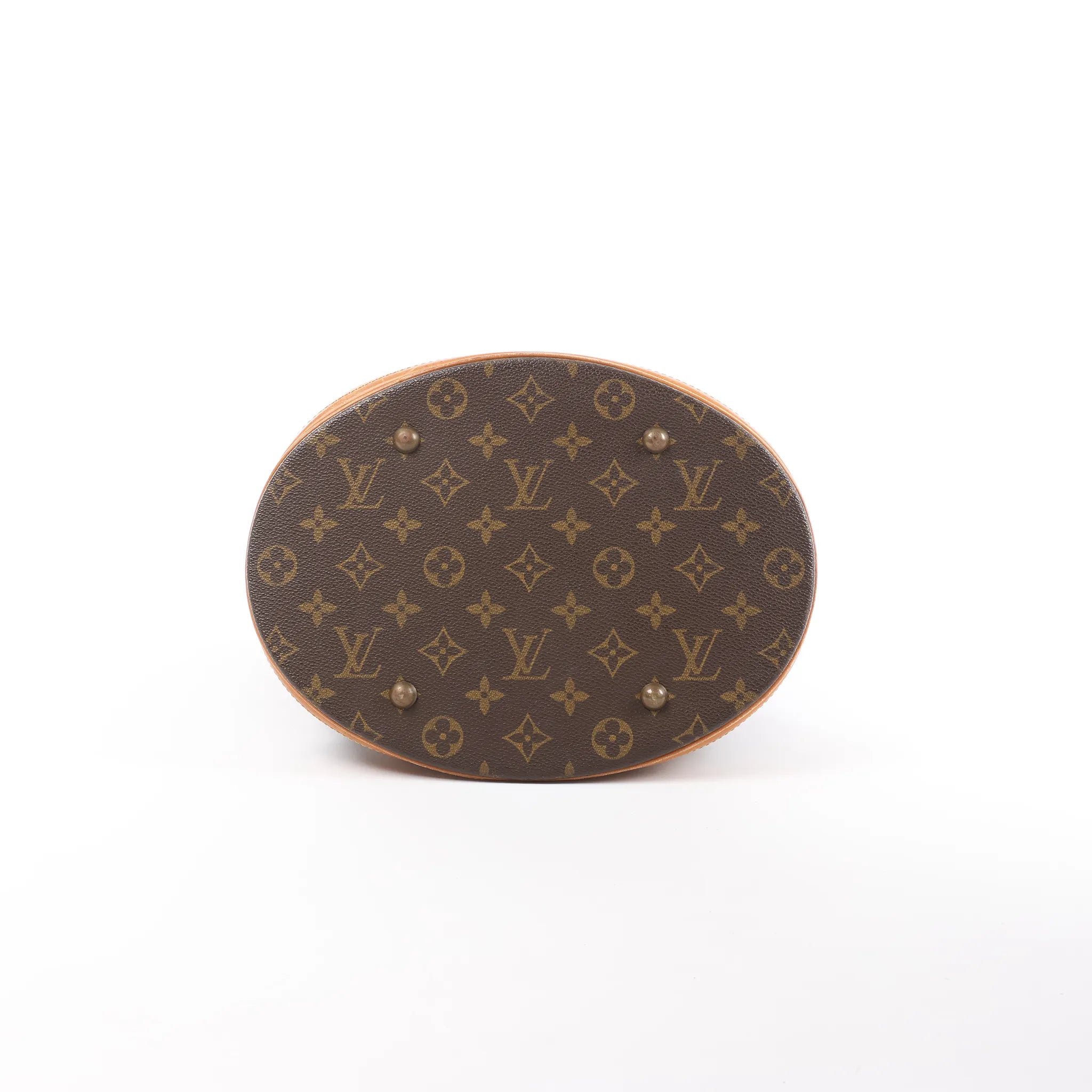 Louis Vuitton Bucket GM Monogram Canvas Shoulder Bag in Brown M42236
