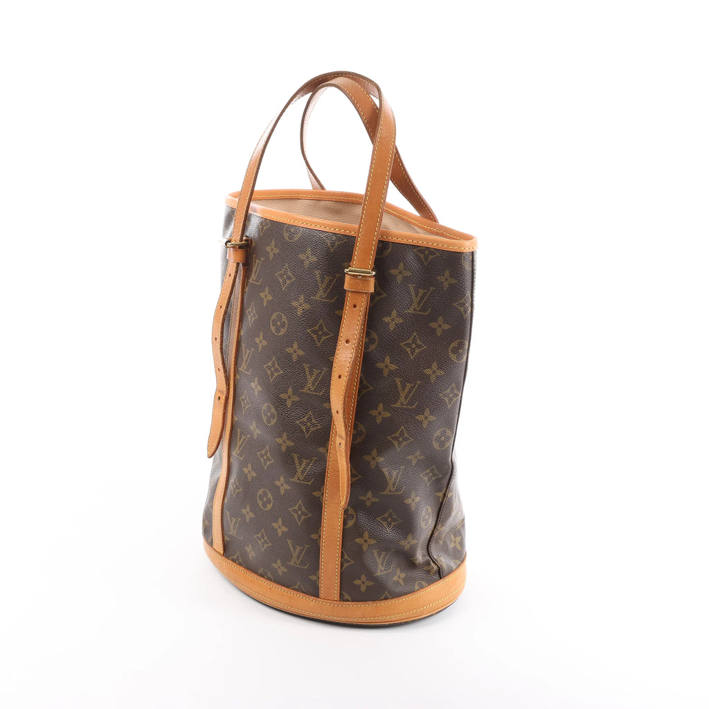 Louis Vuitton Bucket GM Monogram Canvas Shoulder Bag in Brown M42236