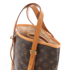 Louis Vuitton Bucket GM Monogram Canvas Shoulder Bag in Brown M42236