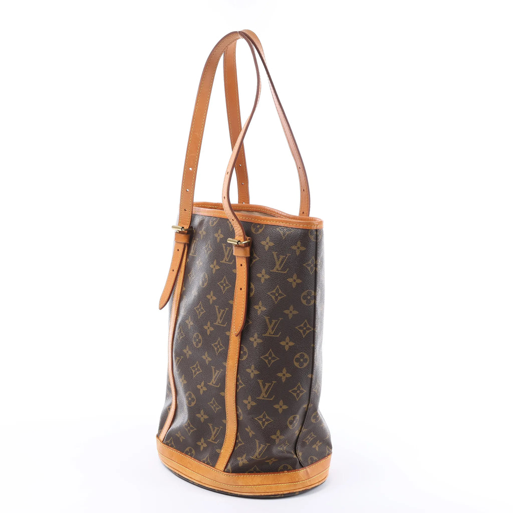 Louis Vuitton Bucket GM Monogram Canvas Shoulder Bag in Brown M42236