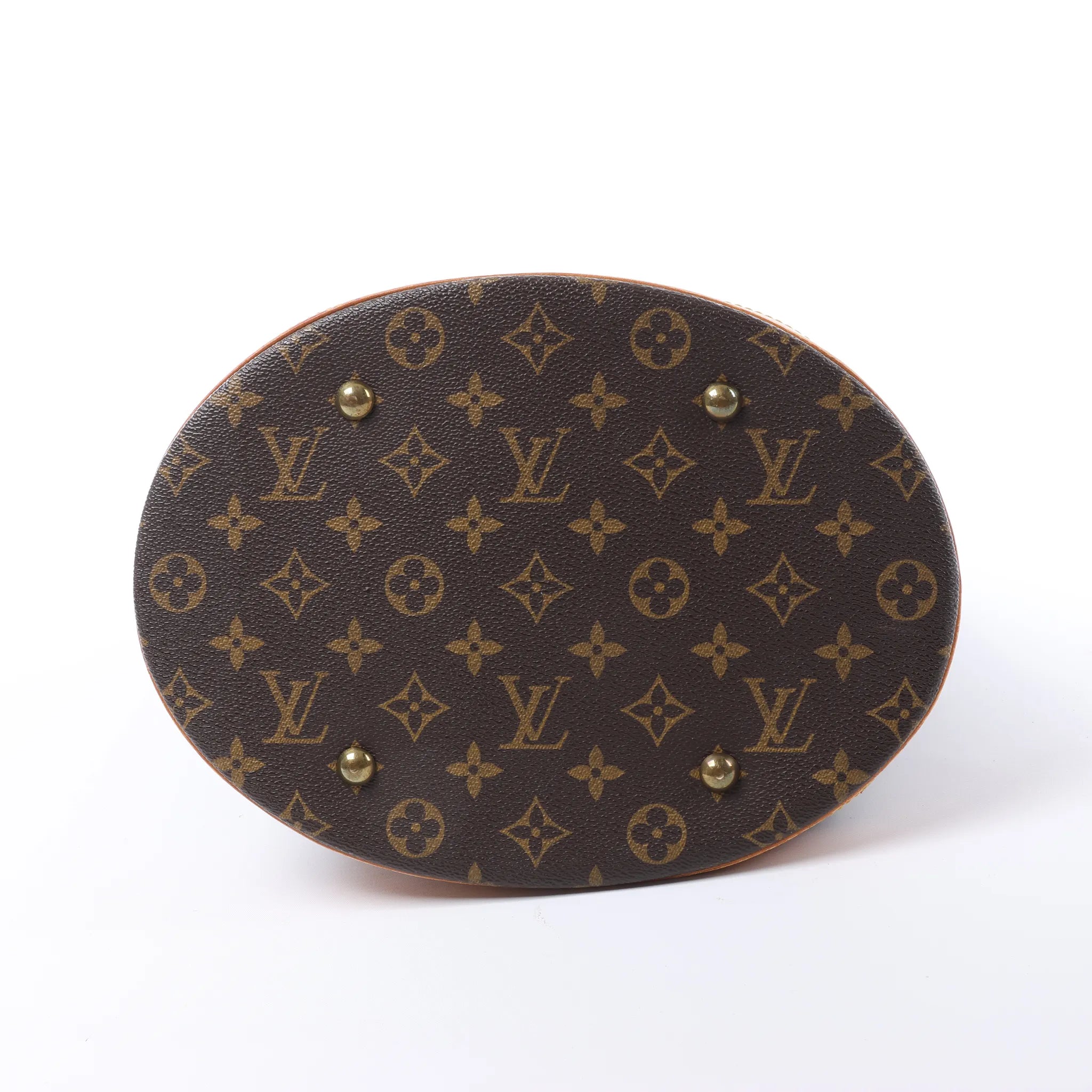 Louis Vuitton Bucket GM Monogram Canvas Shoulder Bag in Brown M42236