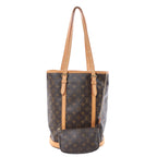Louis Vuitton Bucket GM Monogram Canvas Shoulder Bag in Brown