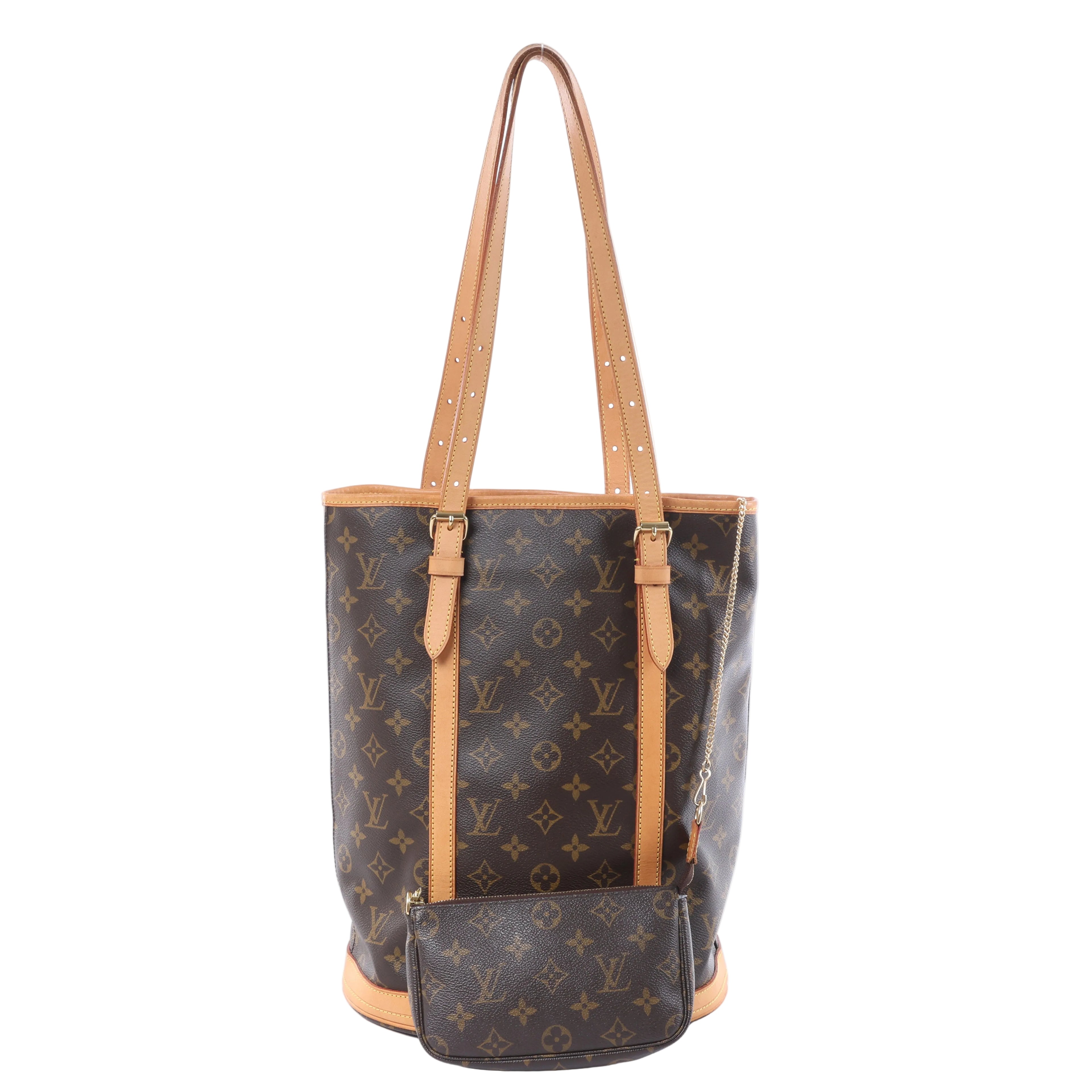 Louis Vuitton Bucket GM Monogram Canvas Shoulder Bag in Brown