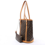 Louis Vuitton Bucket GM Monogram Canvas Shoulder Bag in Brown