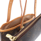 Louis Vuitton Bucket GM Monogram Canvas Shoulder Bag in Brown