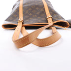Louis Vuitton Bucket GM Monogram Canvas Shoulder Bag in Brown