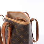 Louis Vuitton Bucket GM Monogram Canvas Shoulder Bag in Brown M42236