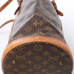 Louis Vuitton Bucket GM Monogram Canvas Shoulder Bag in Brown M42236