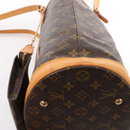 Louis Vuitton Bucket GM Monogram Canvas Shoulder Bag in Brown M42236