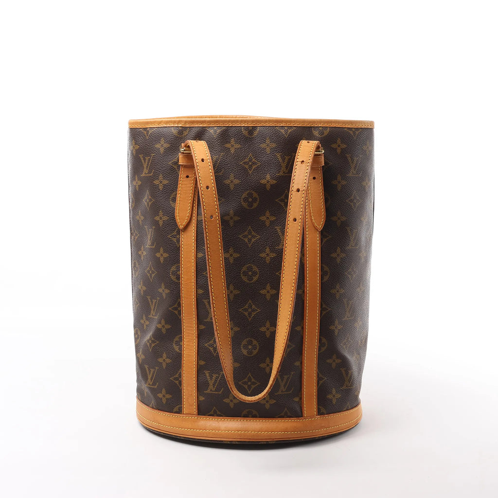 Louis Vuitton Bucket GM Monogram Canvas Shoulder Bag in Brown M42236