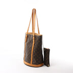 Louis Vuitton Bucket GM Monogram Canvas Shoulder Bag in Brown M42236