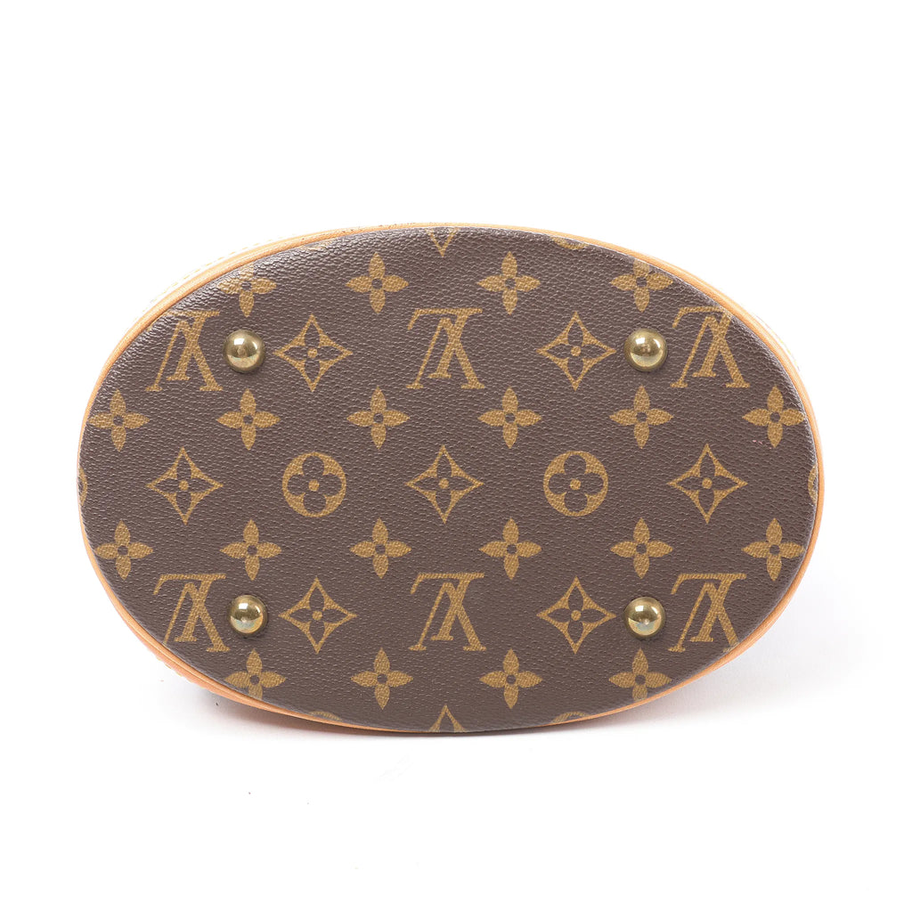 Louis Vuitton Bucket PM Monogram Canvas Shoulder Bag in Brown M42238