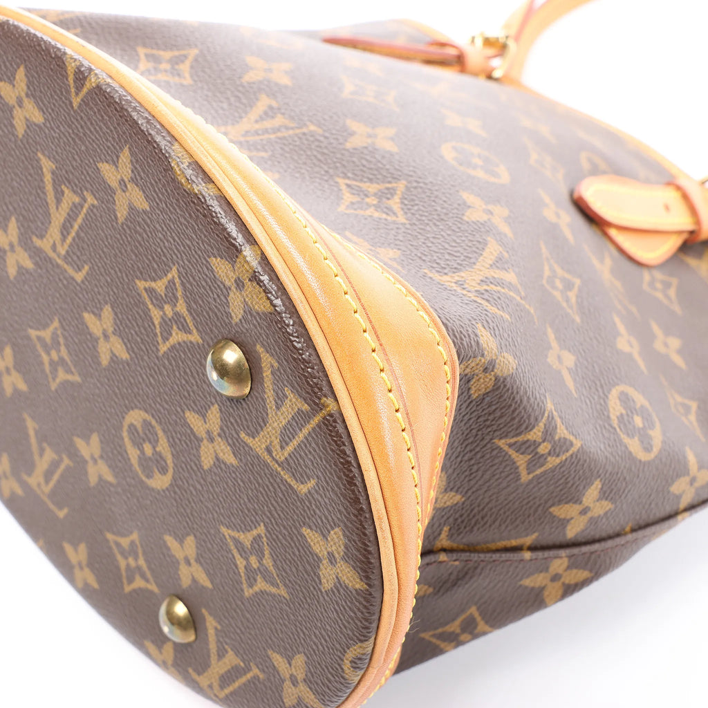 Louis Vuitton Bucket PM Monogram Canvas Shoulder Bag in Brown M42238