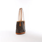 Louis Vuitton Bucket PM Monogram Canvas Shoulder Bag in Brown M42238