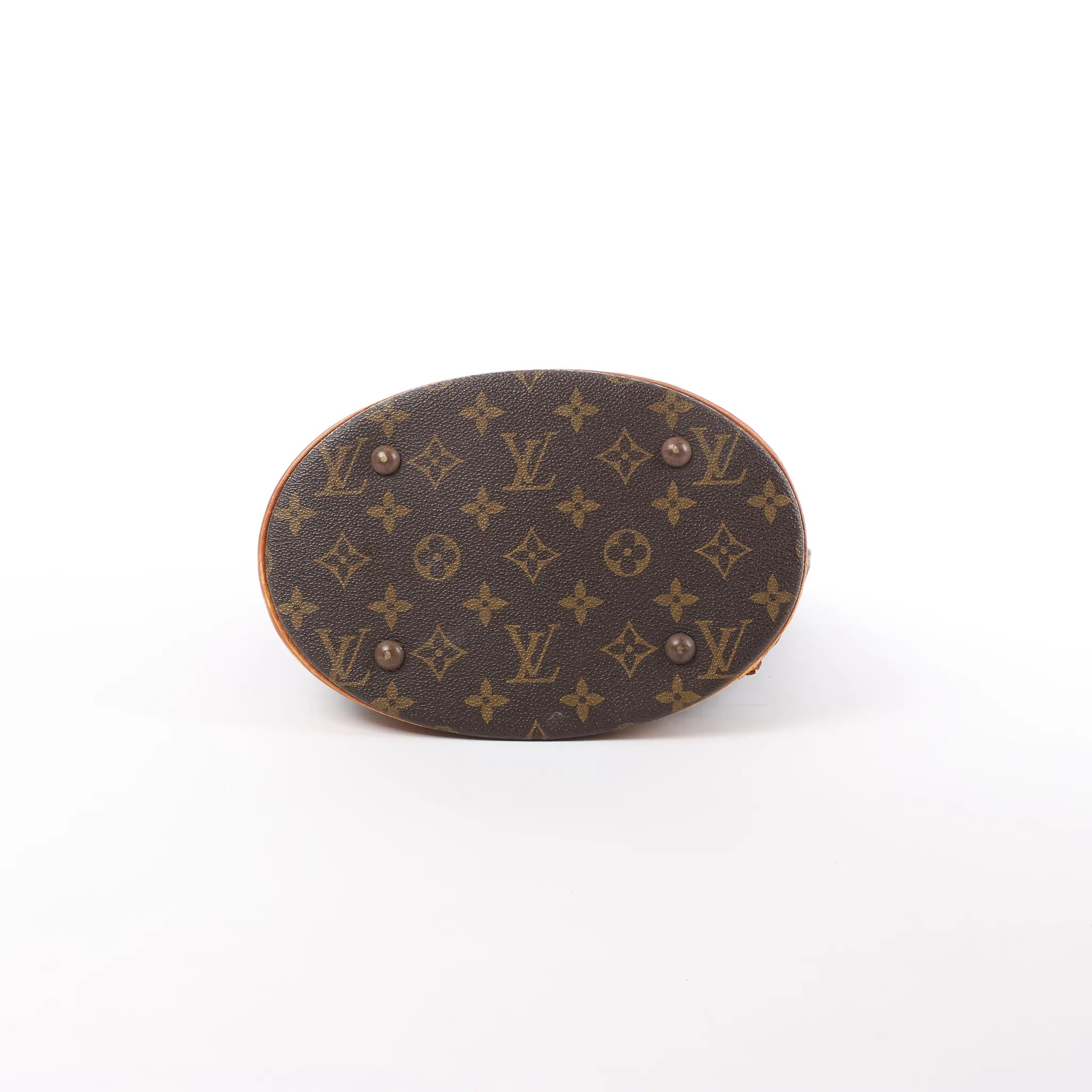 Louis Vuitton Bucket PM Monogram Canvas Shoulder Bag in Brown M42238