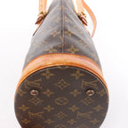 Louis Vuitton Bucket PM Monogram Canvas Shoulder Bag in Brown M42238