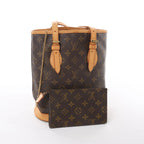 Louis Vuitton Bucket PM Monogram Canvas Shoulder Bag in Brown M42238