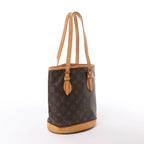 Louis Vuitton Bucket PM Monogram Canvas Shoulder Bag in Brown M42238