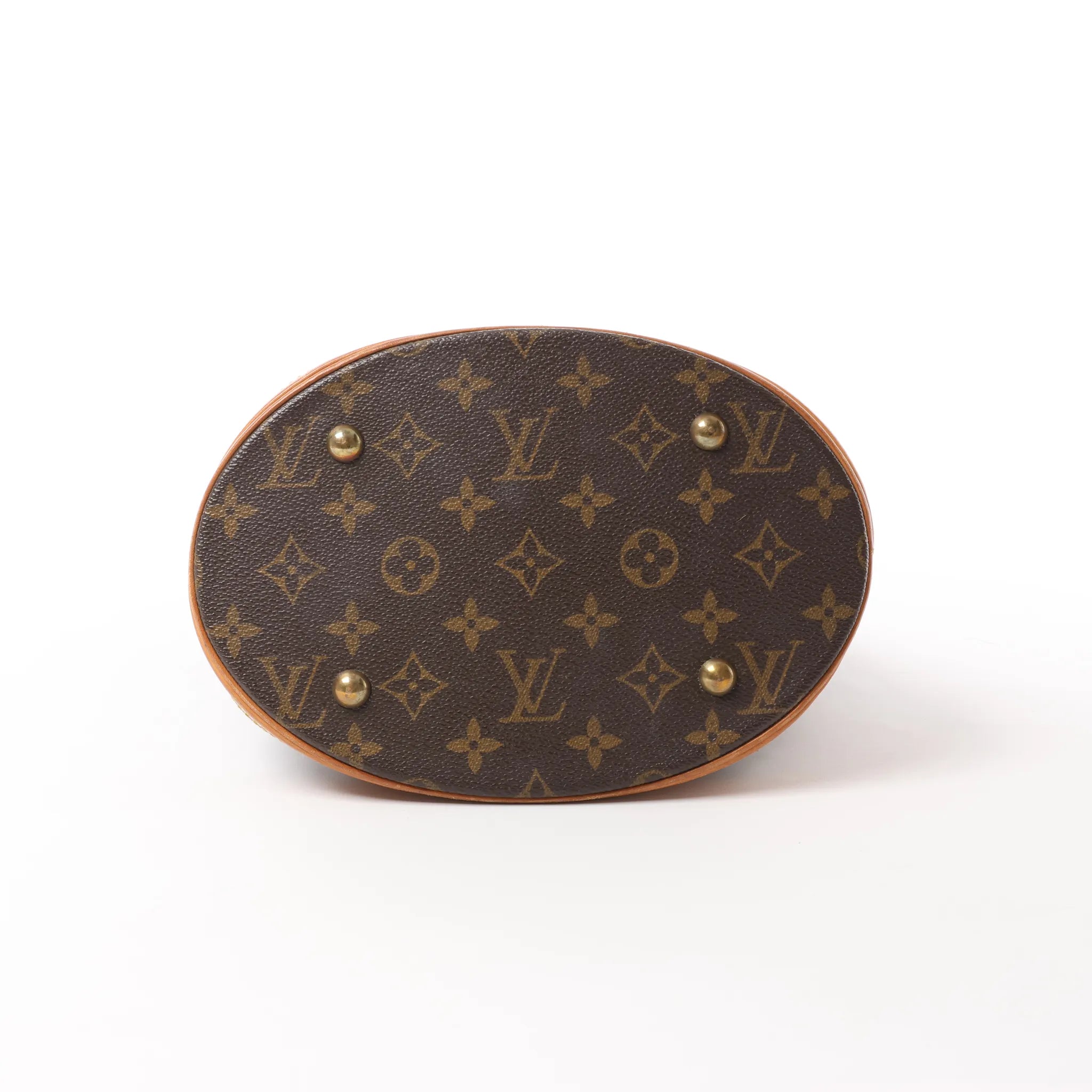 Louis Vuitton Bucket PM Monogram Canvas Shoulder Bag in Brown M42238