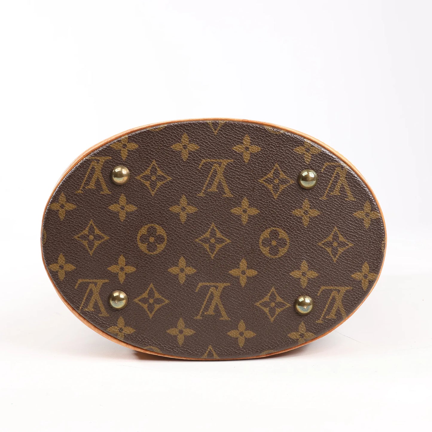 Louis Vuitton Monogram Canvas Bucket PM Shoulder Bag in Brown M42238