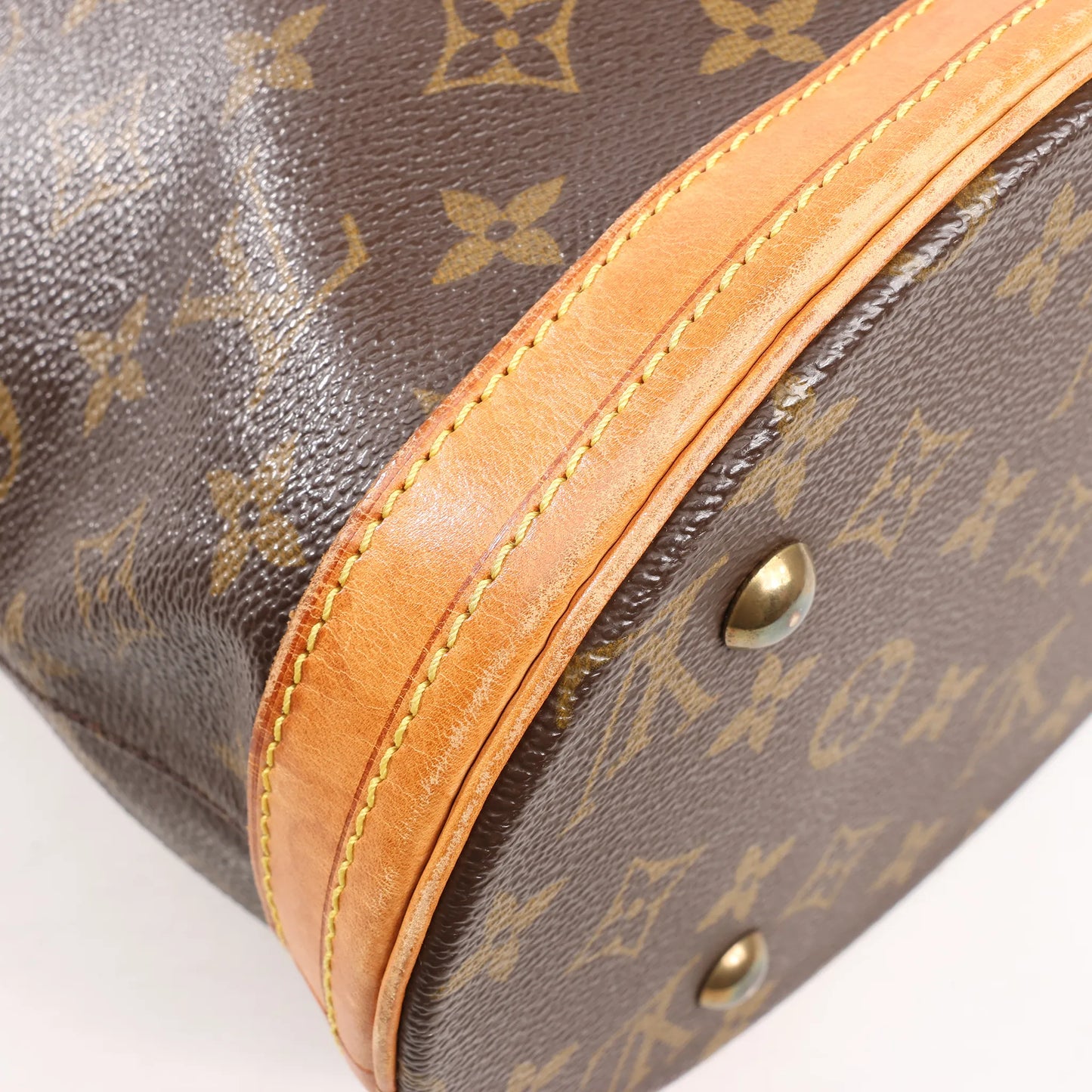 Louis Vuitton Monogram Canvas Bucket PM Shoulder Bag in Brown M42238