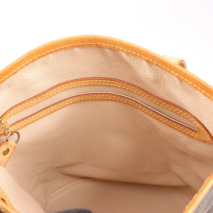 Louis Vuitton Monogram Canvas Bucket PM Shoulder Bag in Brown M42238