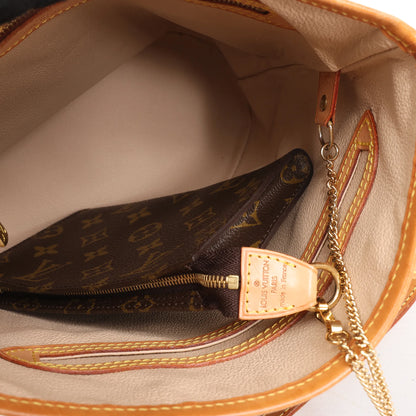 Louis Vuitton Monogram Canvas Bucket PM Shoulder Bag in Brown M42238