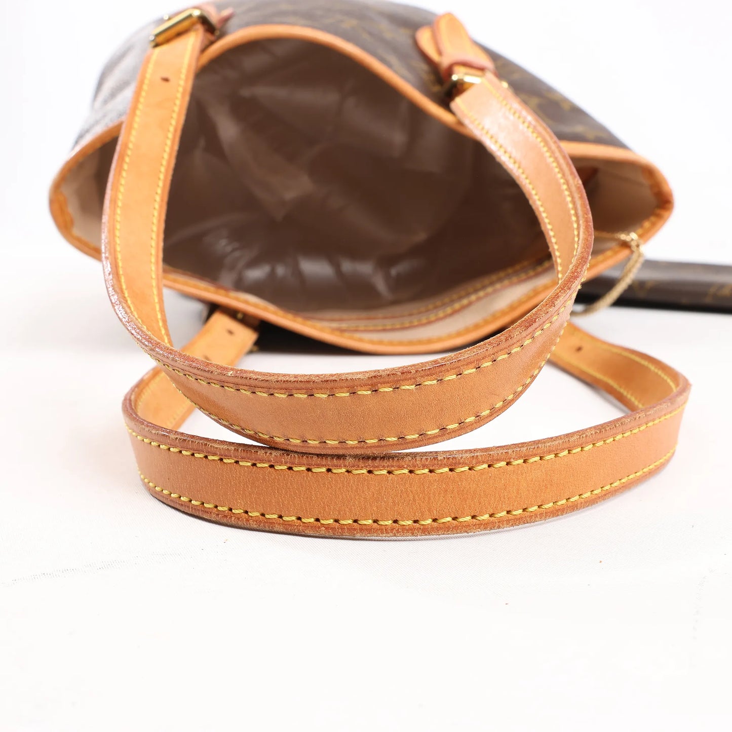 Louis Vuitton Monogram Canvas Bucket PM Shoulder Bag in Brown M42238