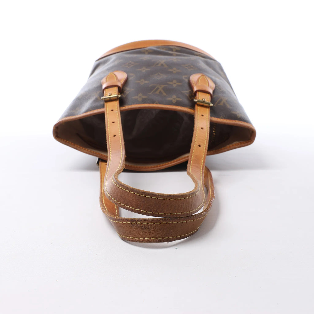 Louis Vuitton Bucket PM Monogram Canvas Shoulder Bag in Brown M42238