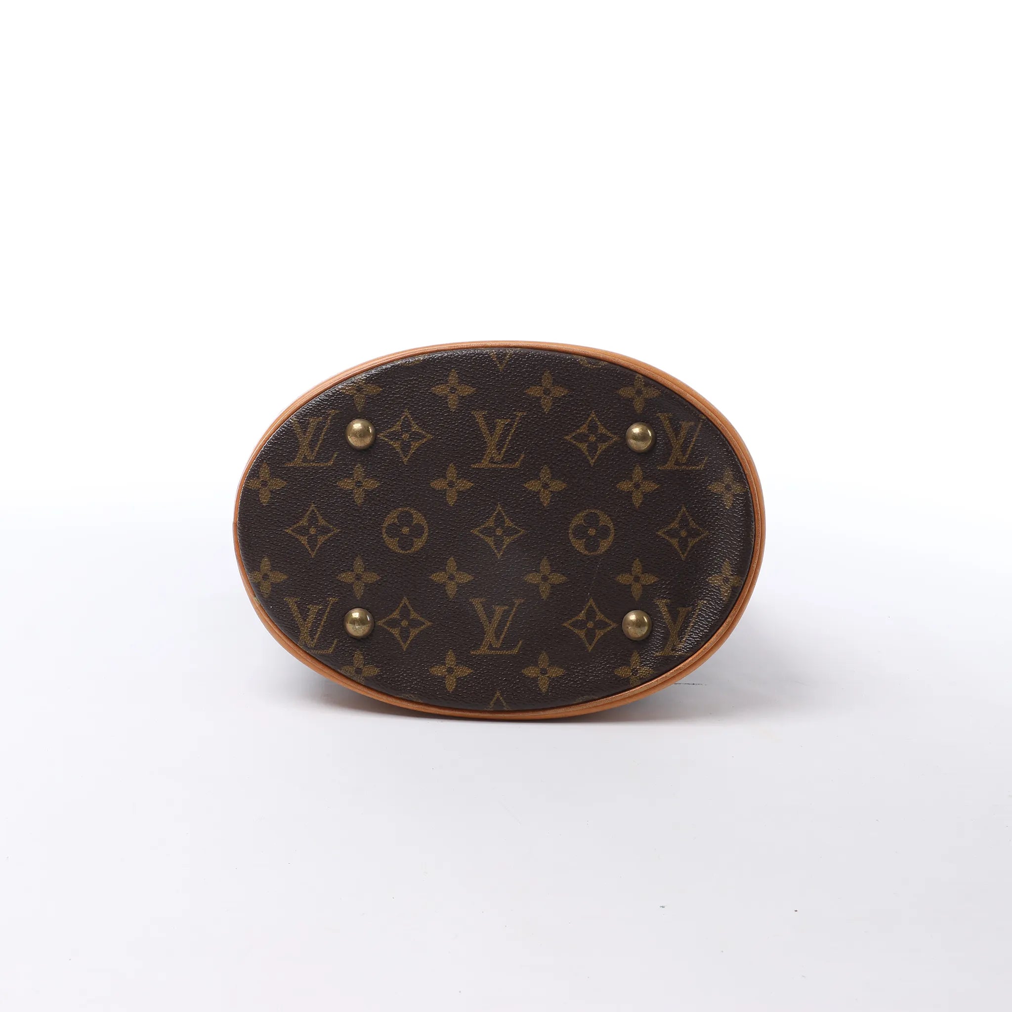 Louis Vuitton Bucket PM Monogram Canvas Shoulder Bag in Brown M42238