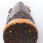 Louis Vuitton Bucket PM Monogram Canvas Shoulder Bag in Brown M42238